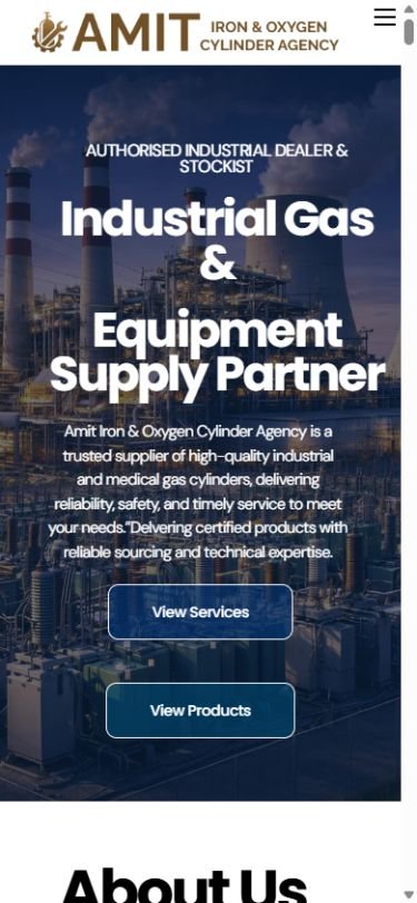 Amit Iron & Oxygen Cylinder Agency mobile website