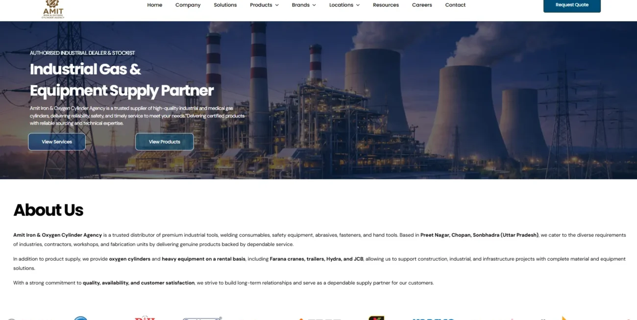 Amit Iron & Oxygen Cylinder Agency is a trusted distributor of premium industrial tools, welding consumables, safety equipment, abrasives, fasteners, and hand tools. Based in Preet Nagar, Chopan, Sonbhadra (Uttar Pradesh).