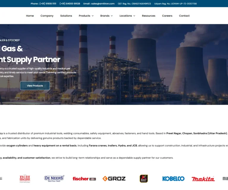 Amit Iron & Oxygen Cylinder Agency is a trusted distributor of premium industrial tools, welding consumables, safety equipment, abrasives, fasteners, and hand tools. Based in Preet Nagar, Chopan, Sonbhadra (Uttar Pradesh).