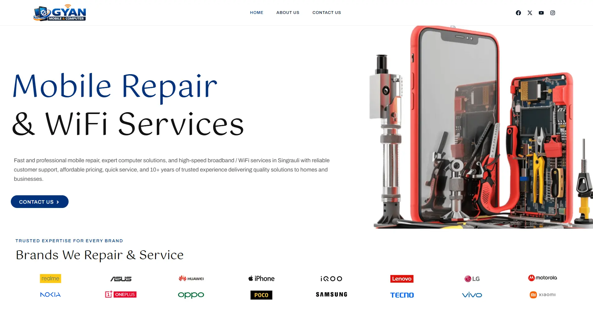 At Gyan Mobile & Computer Expert, we are committed to providing reliable, affordable, and professional technology solutions for customers in Singrauli and nearby areas. With 10+ years of trusted experience, we have built a strong reputation for quality service, honest pricing, and customer satisfaction.